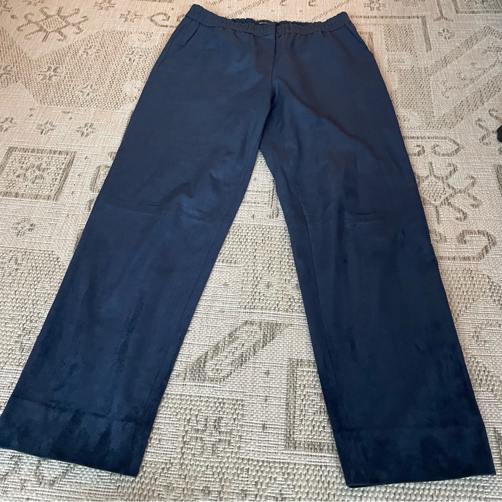 BCBGMaxAzria Suede Deep Blue Joggers